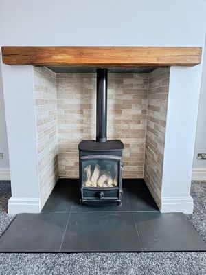 Fireplace- click for photo gallery